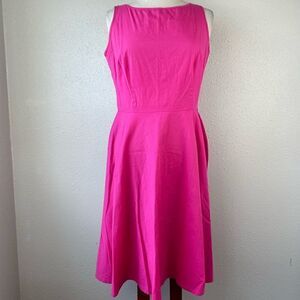 Nine West Pink Sleeveless Midi Dress Size 8 EUC
